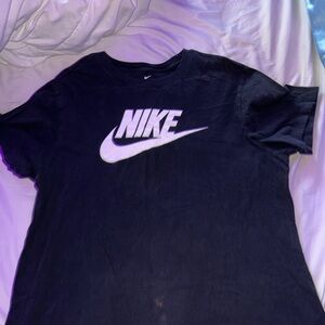 Nike Charcoal Tee with White Logo